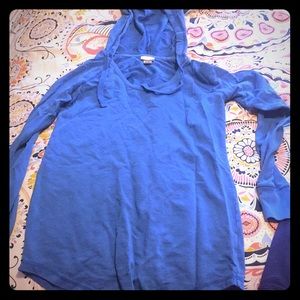 Blue hoodie